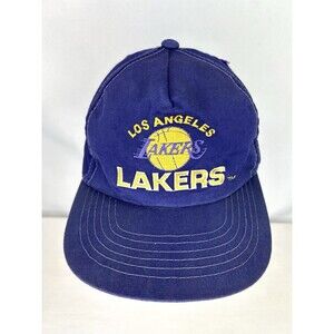 Vintage Los Angeles Lakers Sports Specialties Gameday Snapback Hat Cotton